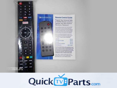Element Electronics Universal Remote Netflix Youtube Pandora Vudu w/ Batteries
