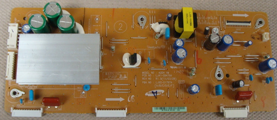 SAMSUNG PN43D450A2D LJ92-01797B Y-MAIN BOARD Samsung LJ92-01798C Bottom Y Scan Drive