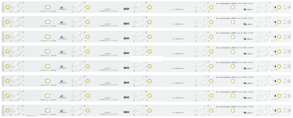 Hitachi LB42030 Replacement LED Backlight Strips-7 Strips LE42H508