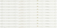 Westinghouse ADS-DX50510-10X5 Replacement LED Strips w/Wiring Harness - 10 Strips for WD50UC4300  WD50UT4490 TW-04531-C050G
