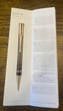 Vintage Parker Duofold Roller Pen Platinum Club Monogram Box and all Paper work
