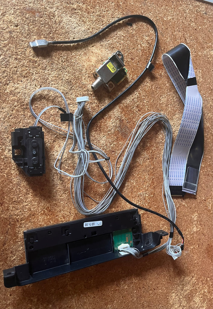 Sony XBR-75X800G Wiring Connectors Power Button Keyboard Controller WiFi IR Remote Sensor Tuner Board