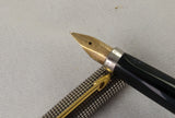 Parker 75 Fountain Pen and Ballpoint set in Sterling Silver Cisele (Pen 2270)