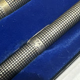 Parker 75 Fountain Pen and Ballpoint set in Sterling Silver Cisele (Pen 2270)