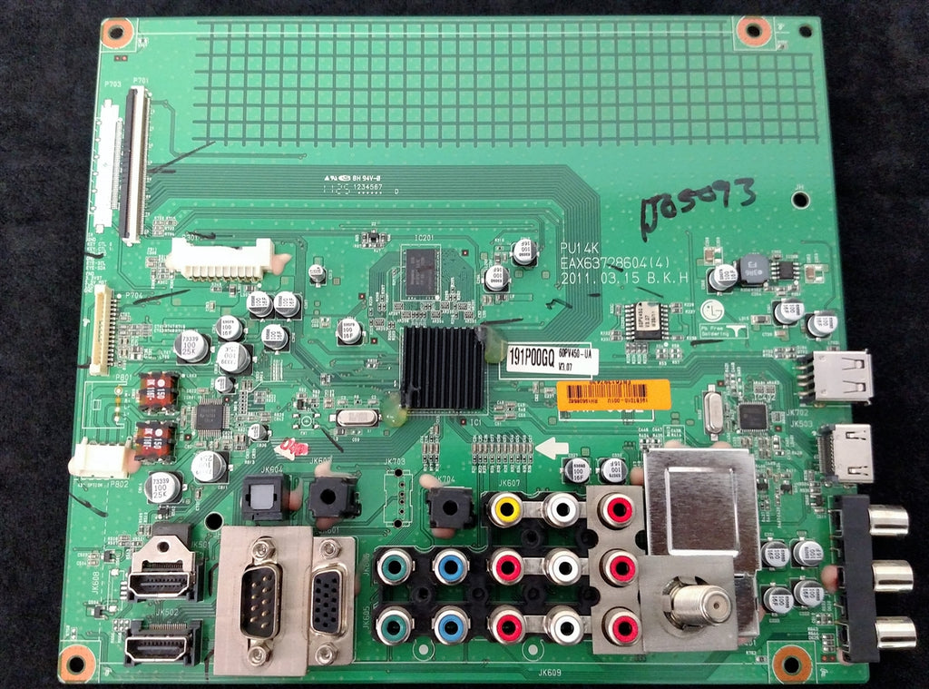 LG EBT61397430 Main Board for 60PV450-UA Version 1