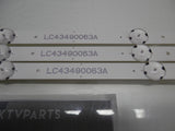 LG LC43490063A Replacement LED Strips - 3 Strips