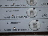 Sharp LC-60LE452U SEIKI SE60GY24 303TH600032-31 / TF60D08-ZC14F-02 / L.14.13600005 LED Backlight Strips (14)