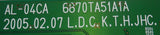 LG 32LP1DC  3313TD3025A (6870TA51A1A) Main Board