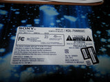 Sony KDL-75W850C Pedestal Stand F150721D w/Screws