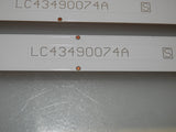 LG 43UK6300PUE BUSWLJM LC43490074A Replacement LED Backlight Strips (3) WITH WIRES