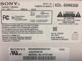 Sony ND4S600DNX0101 LED Light Kit KDL-60W610B 60W630B 16 Strips
