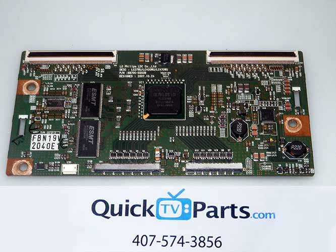 VIZIO SV420XVT1A T-CON BOARD  6871L-2040E (6870C-0202B)