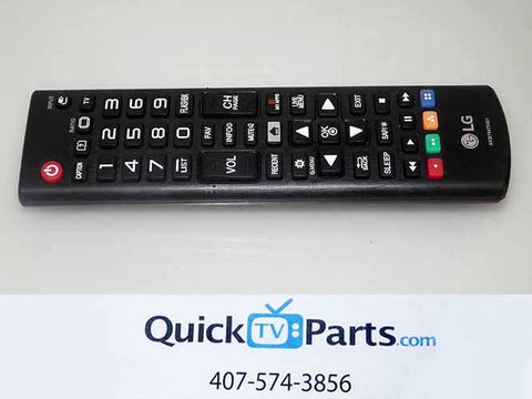 LG 49LF5900 TV Remote Control AKB 74475401 FITS MULTIPLE MODELS! USED