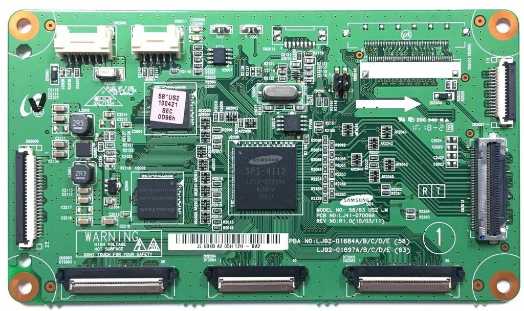 Samsung BN96-14111A Main Logic CTRL Board LJ92-01684B,LJ41-07009A,PN58C7000